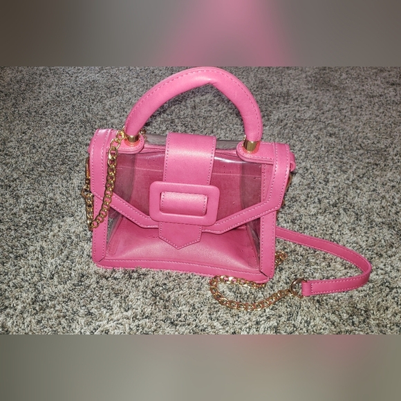 MMS Design Studio | Transparent And Pink Mini Bag with Detachable Strap - Picture 2 of 7